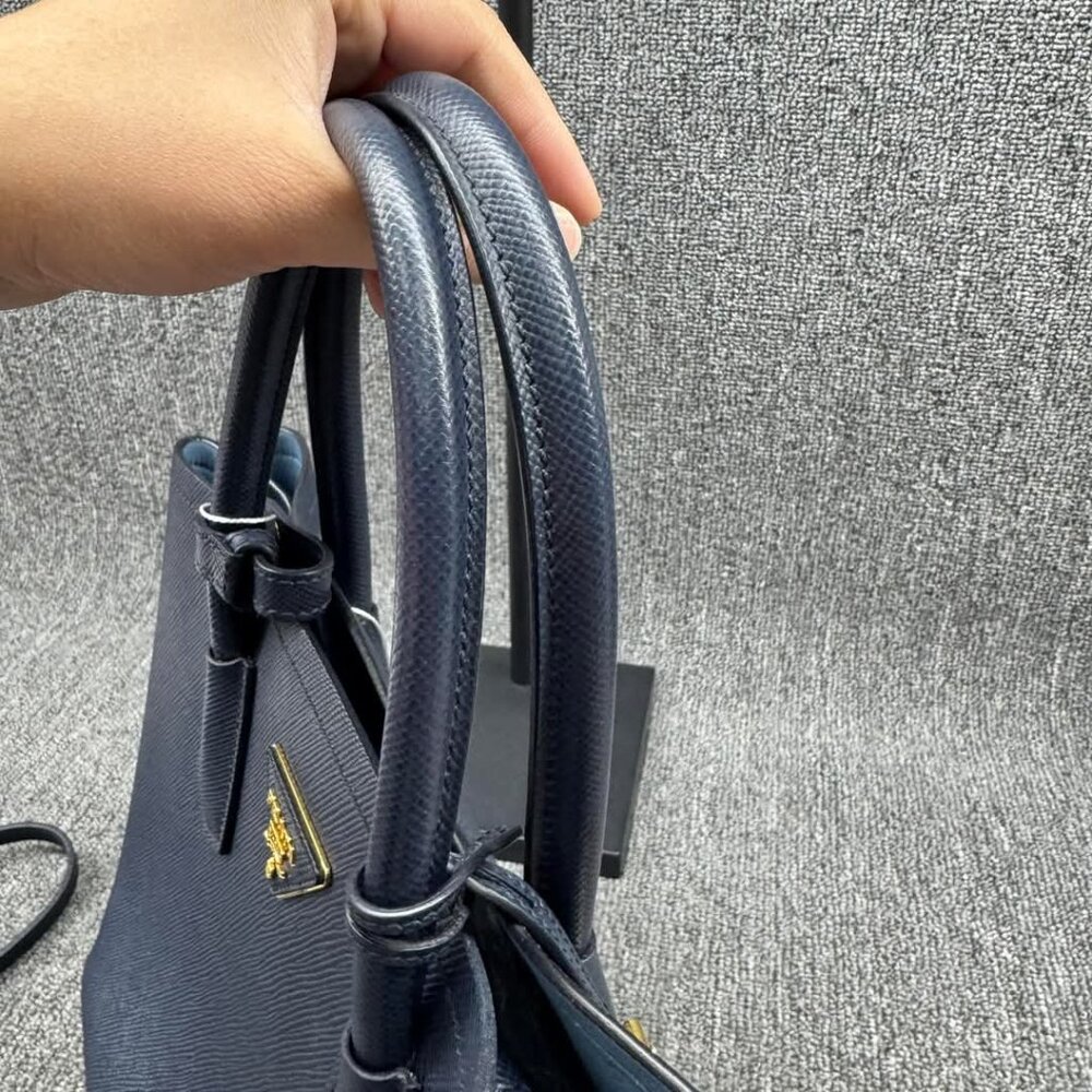 Prada Double Cuir Saffiano Satchel Bag 755-011125 - Picture 11 of 16